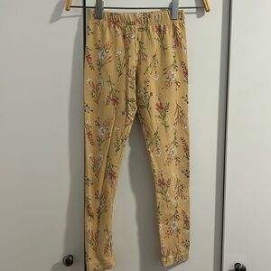 CARTERS KIDS Yellow Floral Leggings